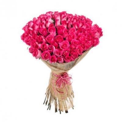 50 Pink Roses Bouquet