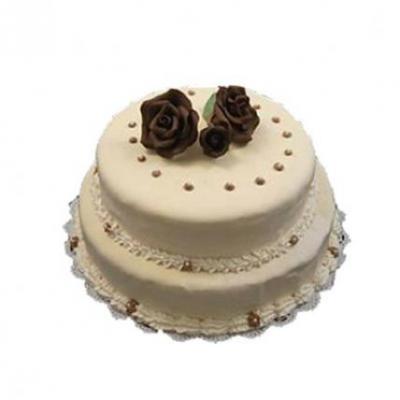 2 Tier Vanilla Cake 2 Tier Vanilla Cake