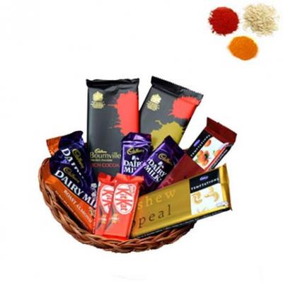 Indian Chocolate Basket With Rolli Tikka Indian Chocolate Basket With Rolli Tikka