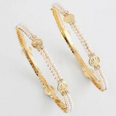 Pearl and Coin Bangles
