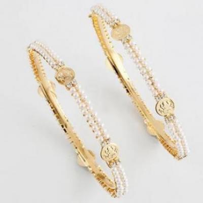 Pearl and Coin Bangles