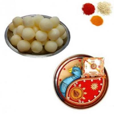 Rakhi Thali With Rasgulla