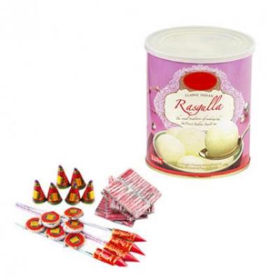 Rasgulla With Crackers