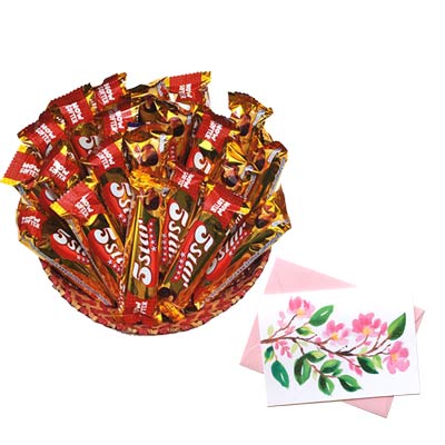 5 Star Chocolates Hamper With Card