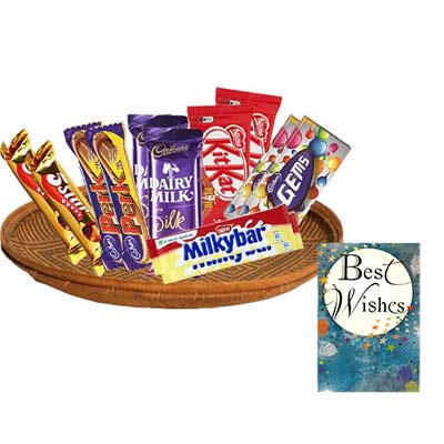 Mixed Chocolates Hamper With Card