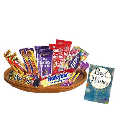 Mixed Chocolates Exclusive Hamper With Card Mixed Chocolates Exclusive Hamper With Card