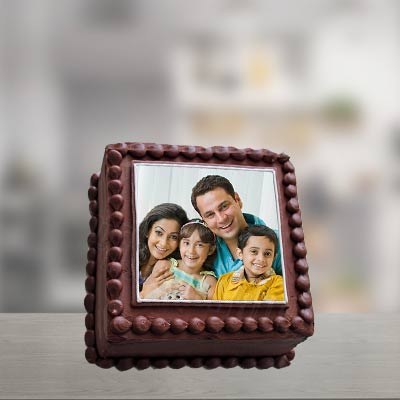 Chocolate Truffle Photo Cake Square Chocolate Truffle Photo Cake Square