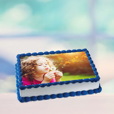 Vanilla Photo Cake Square Vanilla Photo Cake Square