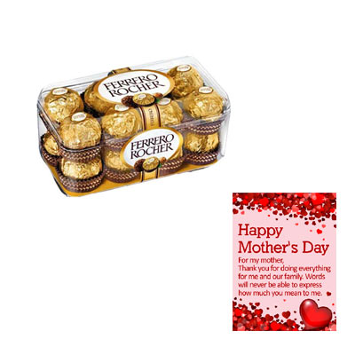 Ferrero Rocher With Mothers Day Card