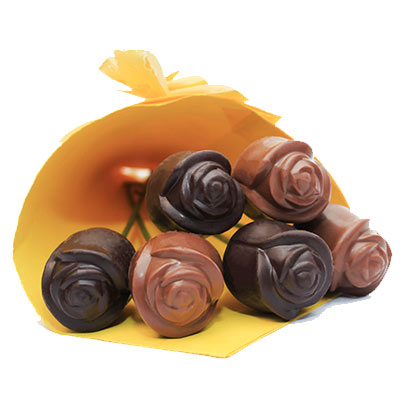 Dark and Milk Chocolates Roses