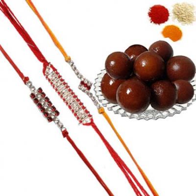 Rakhi Set and Gulab Jamun