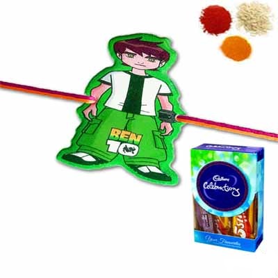 Kids Rakhi with Cadbury Chocolate