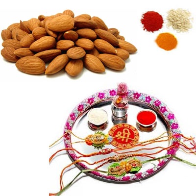 Rakhi Thali with Almonds 