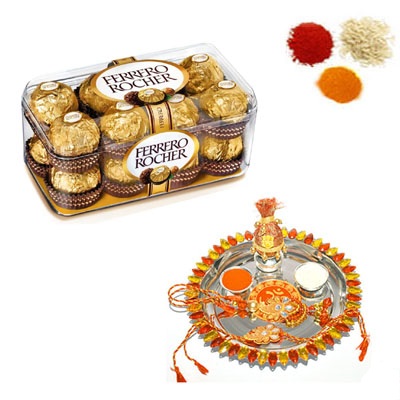 Rakhi Thali with Ferrero Rocher