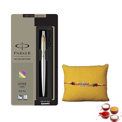 Rakhi With Parker Pen