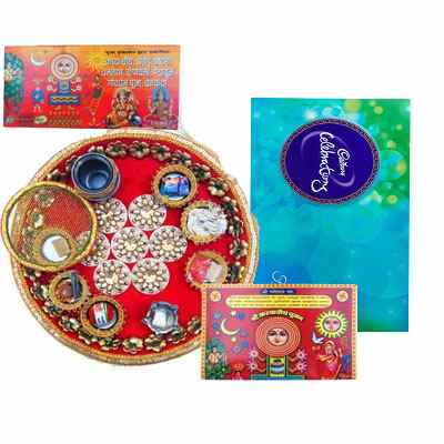Pooja Thali with Cadbury Celebration Pooja Thali with Cadbury Celebration