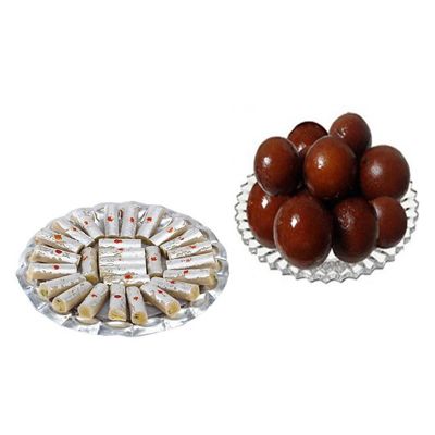 Kaju Roll with Gulab Jamun Kaju Roll with Gulab Jamun