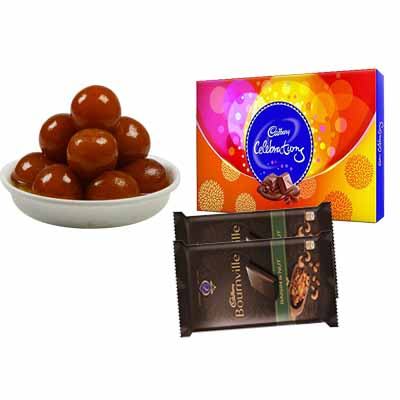 Gulab Jamun with Celebration & Bournville Gulab Jamun with Celebration & Bournville