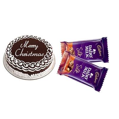 Christmas Cake with Dairy Milk Silk Christmas Cake with Dairy Milk Silk