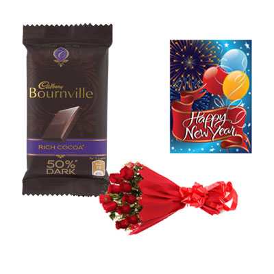 Bournville Chocolates, Card & Roses Bournville Chocolates, Card & Roses