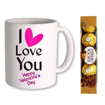 I Love You Valentine Day Mug & Ferrero