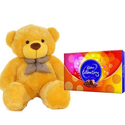 36 Inch Teddy with Celebration