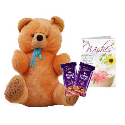 40 Inch Teddy with Silk & Card 40 Inch Teddy with Silk & Card