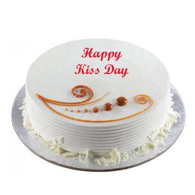 Kiss Day Vanilla Cake