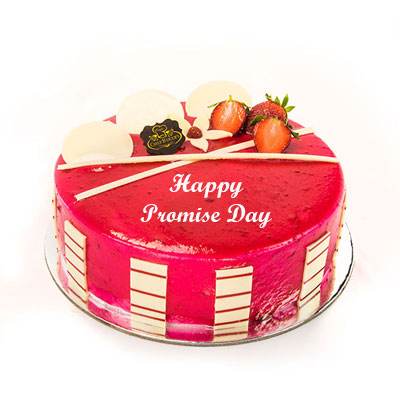 Promise Day Strawberry Cake Promise Day Strawberry Cake