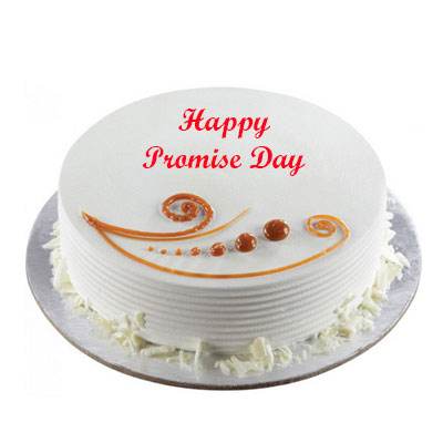 Promise Day Vanilla Cake Promise Day Vanilla Cake