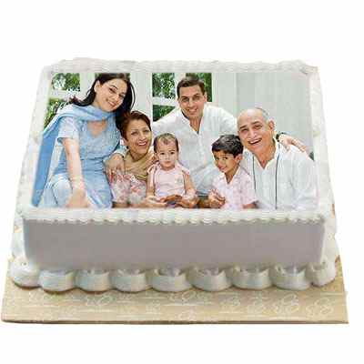 Pineapple Family Photo Cake