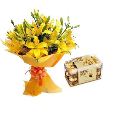 Yellow Lily & Ferrero Yellow Lily & Ferrero