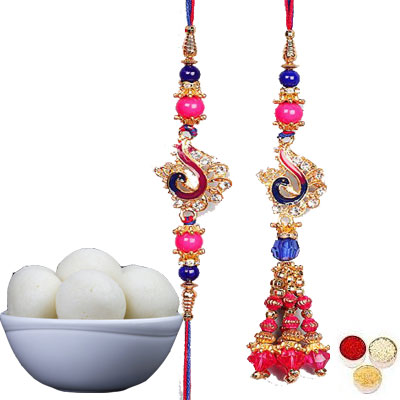 Lumba Rakhi For Brother Bhabi With Rasgulla