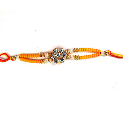 Yellow Pearl Rakhi