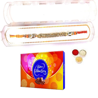 Precious Rakhi With Celebration Precious Rakhi With Celebration