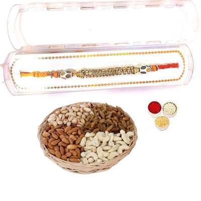 Precious Rakhi With Mix Dry Fruits