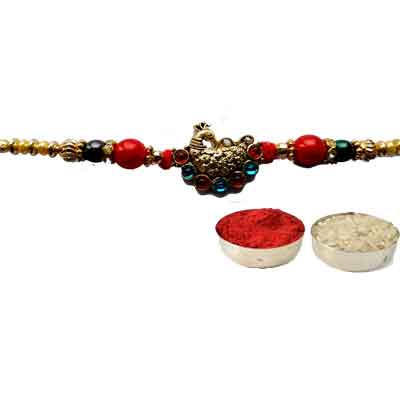 Peacock Rakhi For Brother