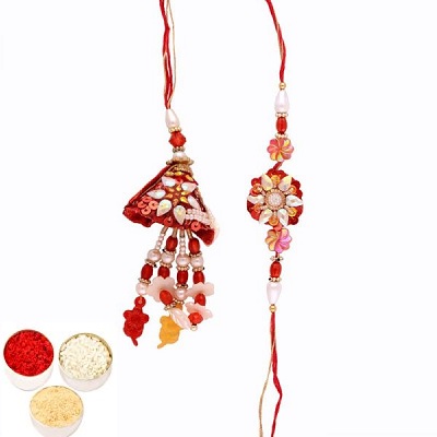 Awesome Rakhi Set for Bhaiya Bhabhi Awesome Rakhi Set for Bhaiya Bhabhi