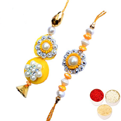 Yellow Lumba Rakhi