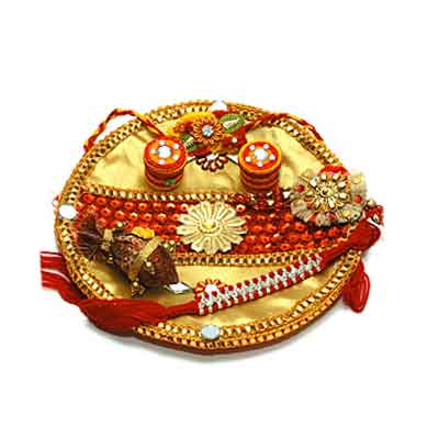 Decorated Rakhi Thali