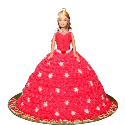 Black Forest Barbie doll cake