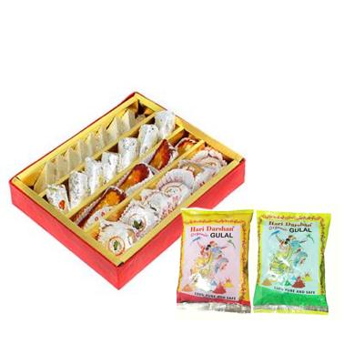 Mixed Sweets & Gulal Mixed Sweets & Gulal