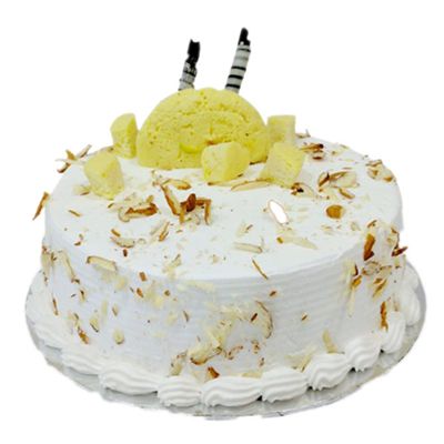 Pineapple Rasmalai Cake