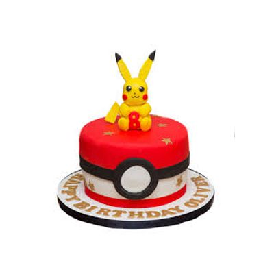 Eggless Happy Birthday Pokemon Cake Eggless Happy Birthday Pokemon Cake