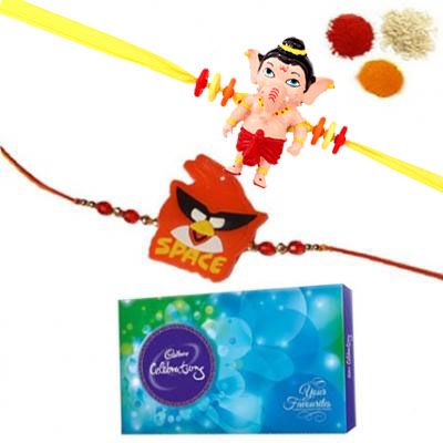 Kids Rakhi With Cadbury Celebration Pack