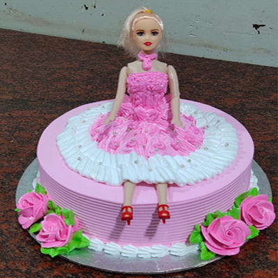 Eggless Strawberry Doll Cake Eggless Strawberry Doll Cake