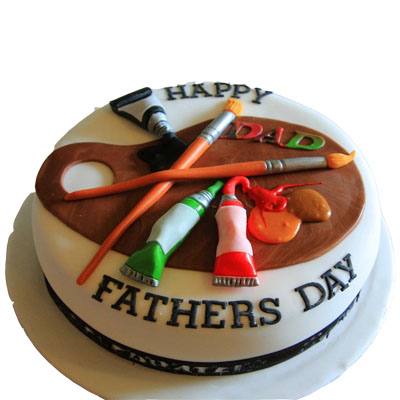 Happy Fathers Day Fondant Cake