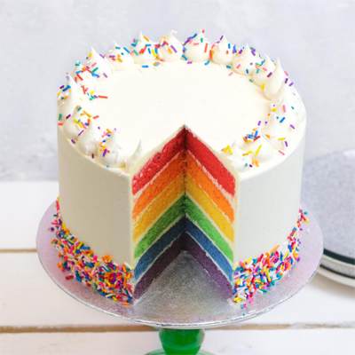 Vanilla Rainbow Cake