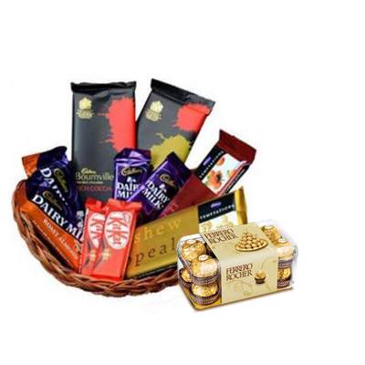 Indian Chocolate Basket with Ferrero