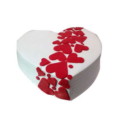 Most Romantic Heart Shape Pineapple cake